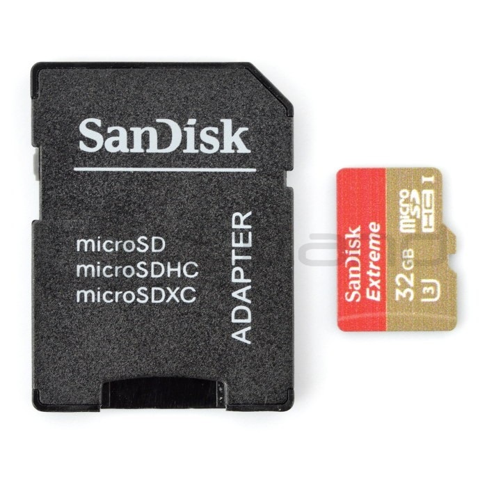 Karta pamięci SanDisk Extreme micro SD / SDHC 32GB 600x UHS-I 3 klasa 10 z adapterem