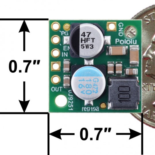 D24V22F9 - понижувальний перетворювач - 9V 2.3A - Pololu 2861