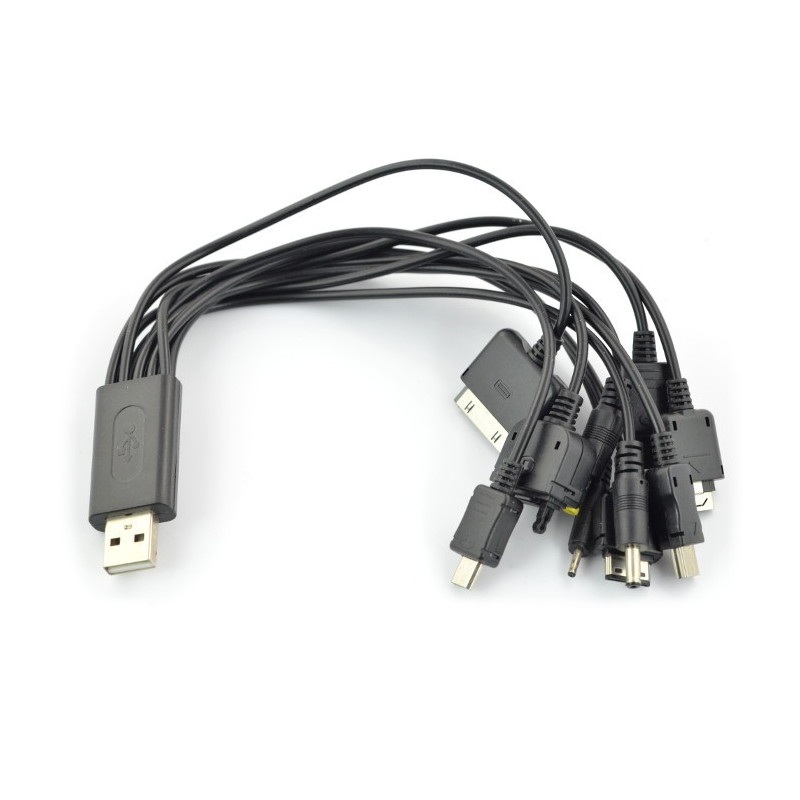Rozgałęziacz USB 10w1 - 20cm