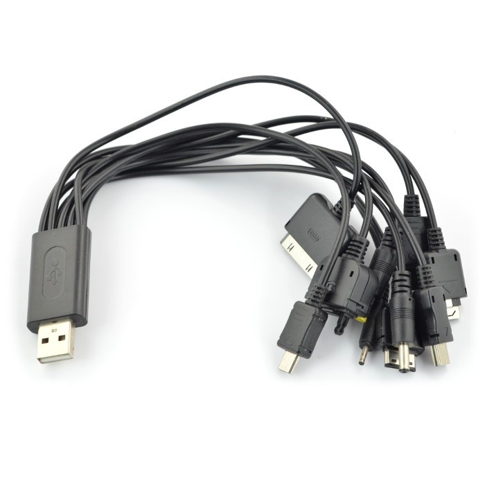 Rozgałęziacz USB 10w1 - 20cm