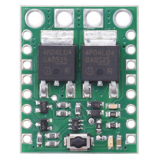 Великий кнопковий MOSFET-перемикач HP 4.5-40V/16A - із захистом від зворотного струму - Pololu 2813