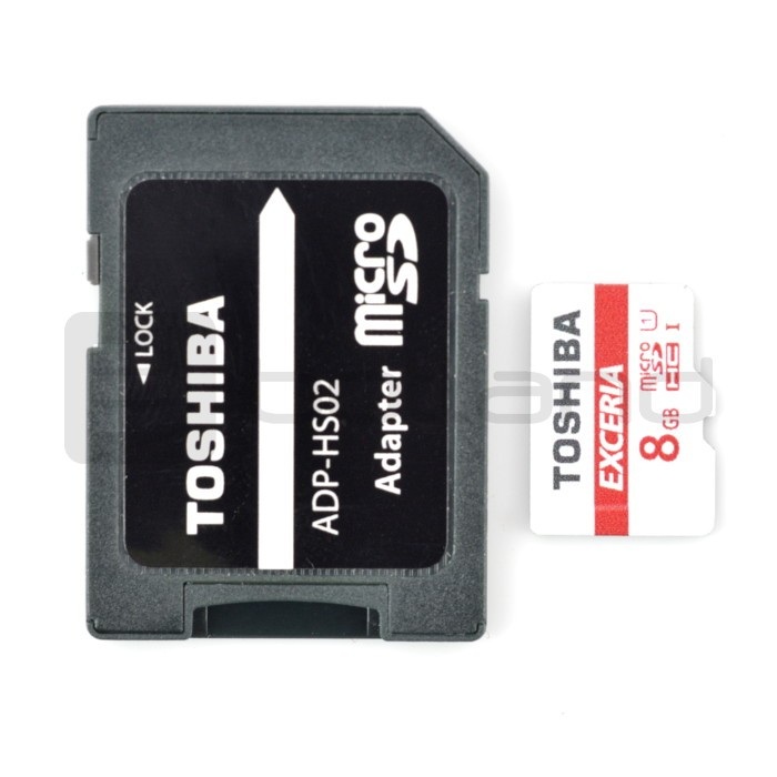 Karta pamięci Toshiba micro SD / SDHC 8GB UHS 1 klasa 10 z adapterem