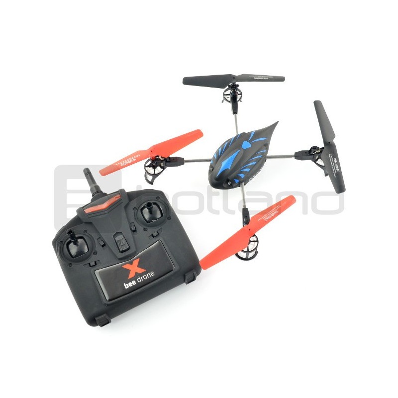 Dron quadrocopter OverMax X-Bee drone 2.2 2.4GHz - 35cm + 2 dodatkowe akumulatory