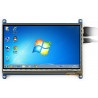 Ekran dotykowy pojemnościowy LCD TFT 7'' 800x480px HDMI + USB dla Raspberry Pi 2/B+ + obudowa czarno-biała - zdjęcie 11