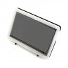 Ekran dotykowy pojemnościowy LCD TFT 7'' 800x480px HDMI + USB dla Raspberry Pi 2/B+ + obudowa czarno-biała - zdjęcie 1