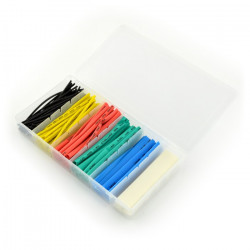 Zestaw rurek termokurczliwych 100szt. - różne kolory