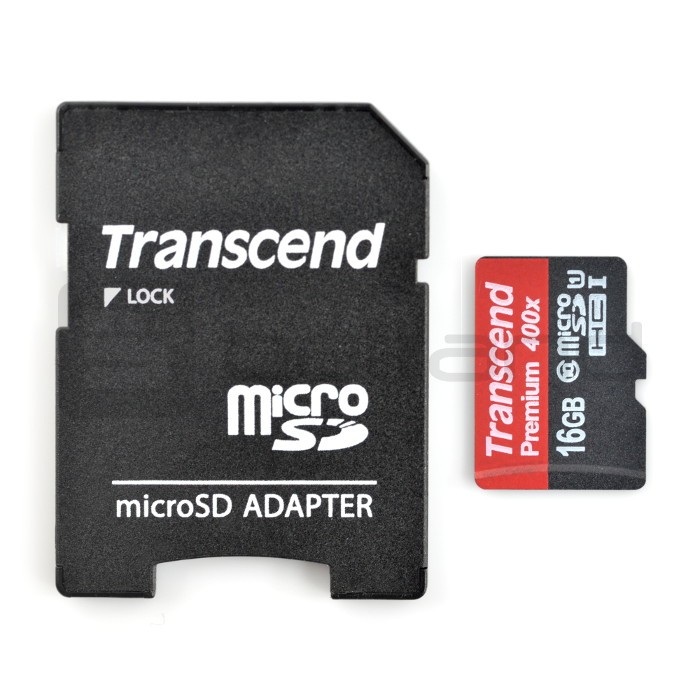 Karta pamięci Transcend Premium 400x micro SD / SDHC 16GB UHS-I klasa 10 z adapterem