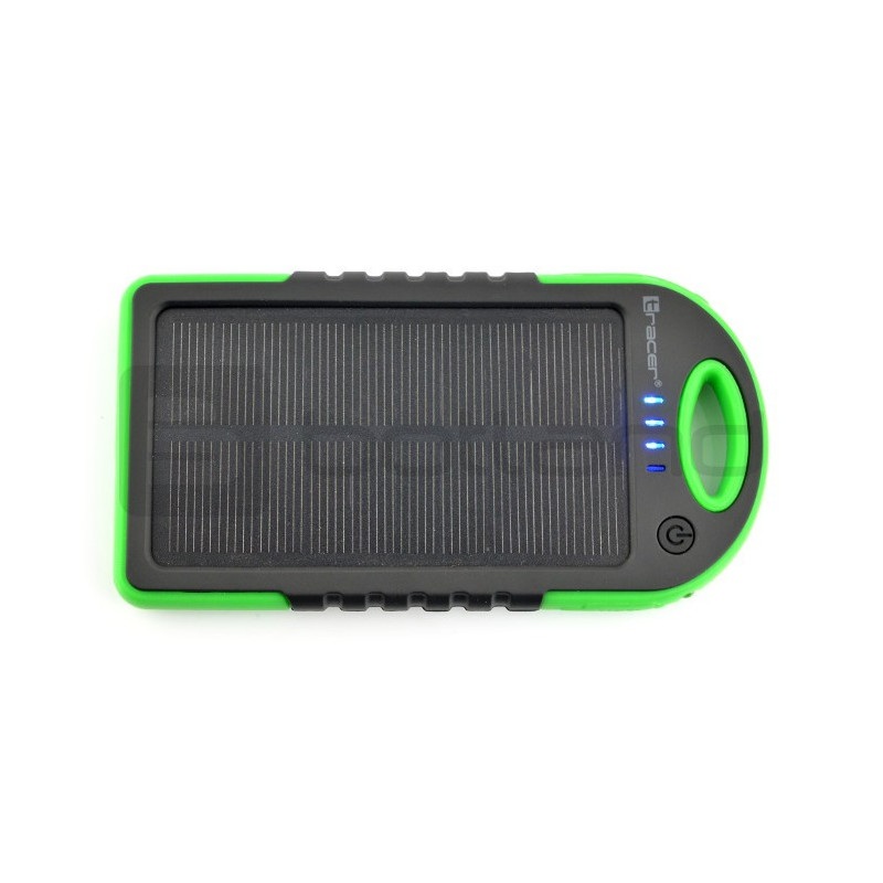 Mobilna bateria PowerBank Tracer Solar Mobile battery Green 5000mAh