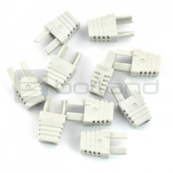 Odgiętka na przewód RJ45 8P8C - szara - 10szt.
