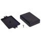 Obudowa plastikowa Kradex Z23U - 84x59x23mm czarna z uszami Obudowa plastikowa Kradex Z23U - 84x59x23mm czarna z uszami