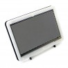 Obudowa do Raspberry Pi i ekranu LCD TFT 7'' HDMI - czarno-biała - zdjęcie 3