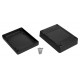 Obudowa plastikowa Kradex Z80 - 120x90x38mm czarna Obudowa plastikowa Kradex Z80 - 120x90x38mm czarna