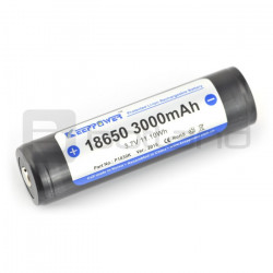 Ogniwo 18650 Li-Ion KeepPower 3000mAh z zabezpieczeniami