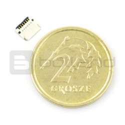 Złącze żeńskie ZIF, FFC/FPC, poziome 6 pin, raster 0,5 mm