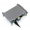 Ekran dotykowy rezystancyjny LCD 4'' 800x480px IPS HDMI + GPIO dla Raspberry Pi 3/2/B+ - zdjęcie 2