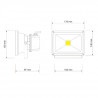 Lampa zewnętrzna LED ART, 20W, 1200lm, IP65,  AC80-265V, 4000K - biała - zdjęcie 7