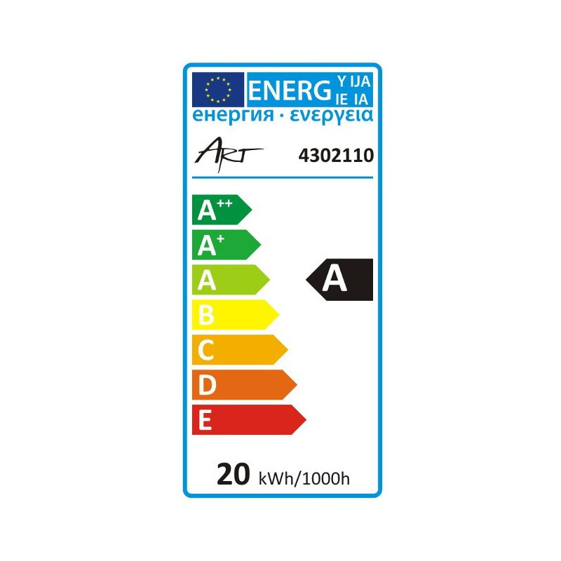 Lampa natynkowa LED ART, 20W, 1600lm, AC230V, 3000K - biała ciepła