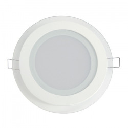 Panel LED ART szklany okrągły 16cm, 12W, 800lm, AC80-265V, 4000K - biała neutralna