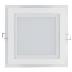 Panel LED ART szklany kwadratowy 20x20cm, 16W, 1000lm, AC80-265V, 3000K - biała ciepła