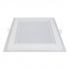 Panel LED ART szklany kwadratowy 20x20cm, 16W, 1000lm, AC80-265V, 3000K - biała ciepła - zdjęcie 2