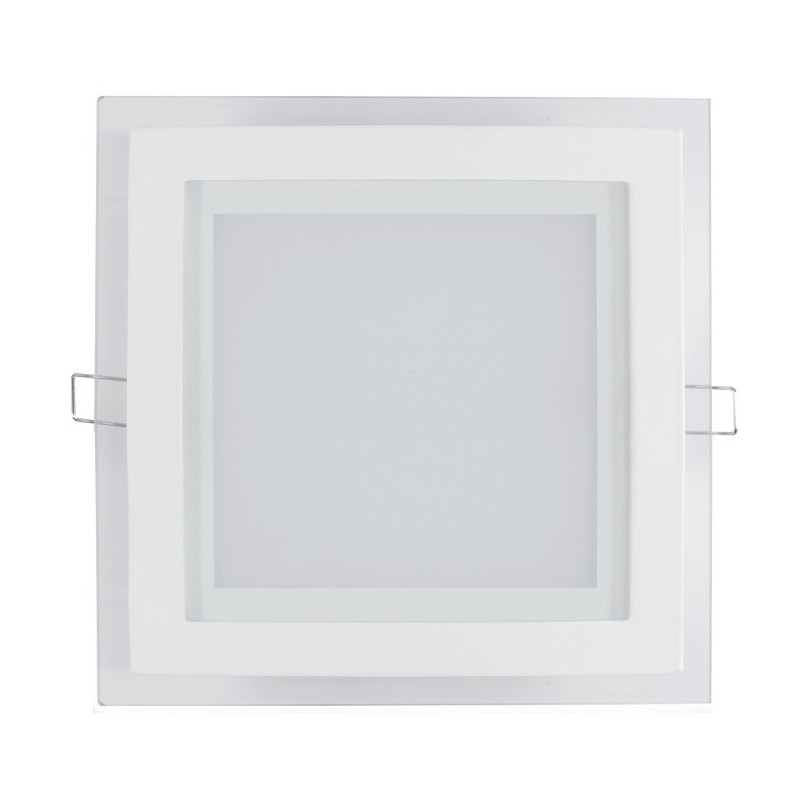 Panel LED ART szklany kwadratowy 20x20cm, 16W, 1000lm, AC80-265V, 4000K - biała neutralna