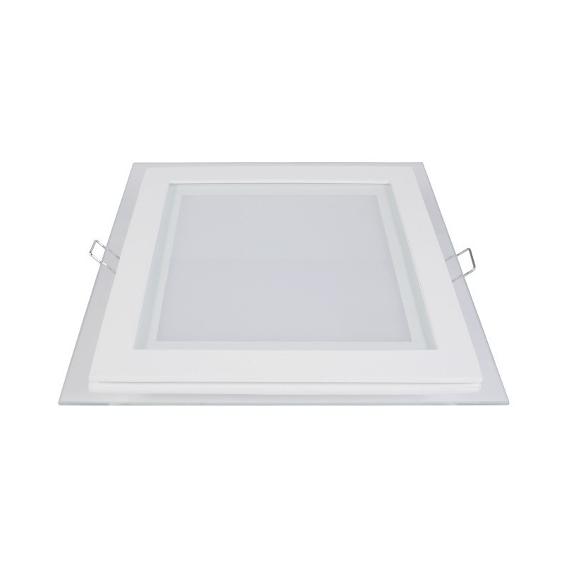 Panel LED ART szklany kwadratowy 20x20cm, 16W, 1000lm, AC80-265V, 4000K - biała neutralna