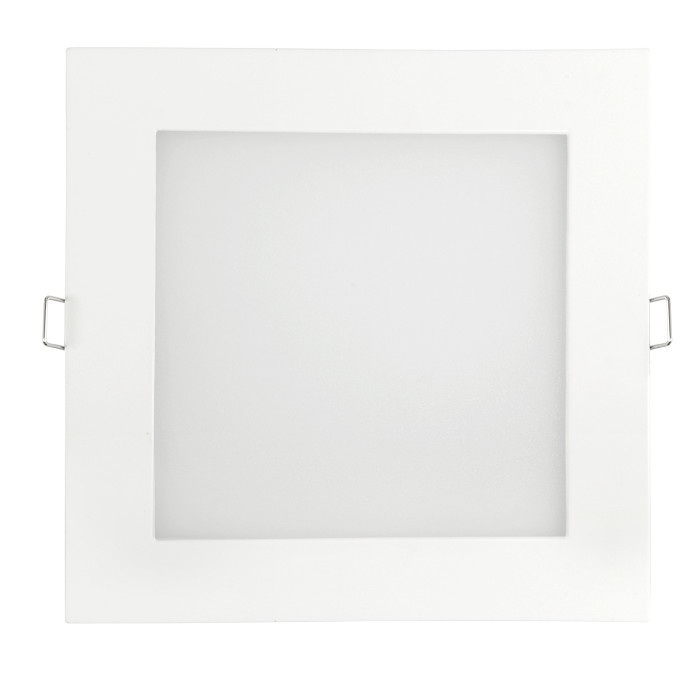 Panel LED ART SLIM podtynkowy kwadratowy 22cm, 18W, 1260lm, AC80-265V, 3000K - biała ciepła