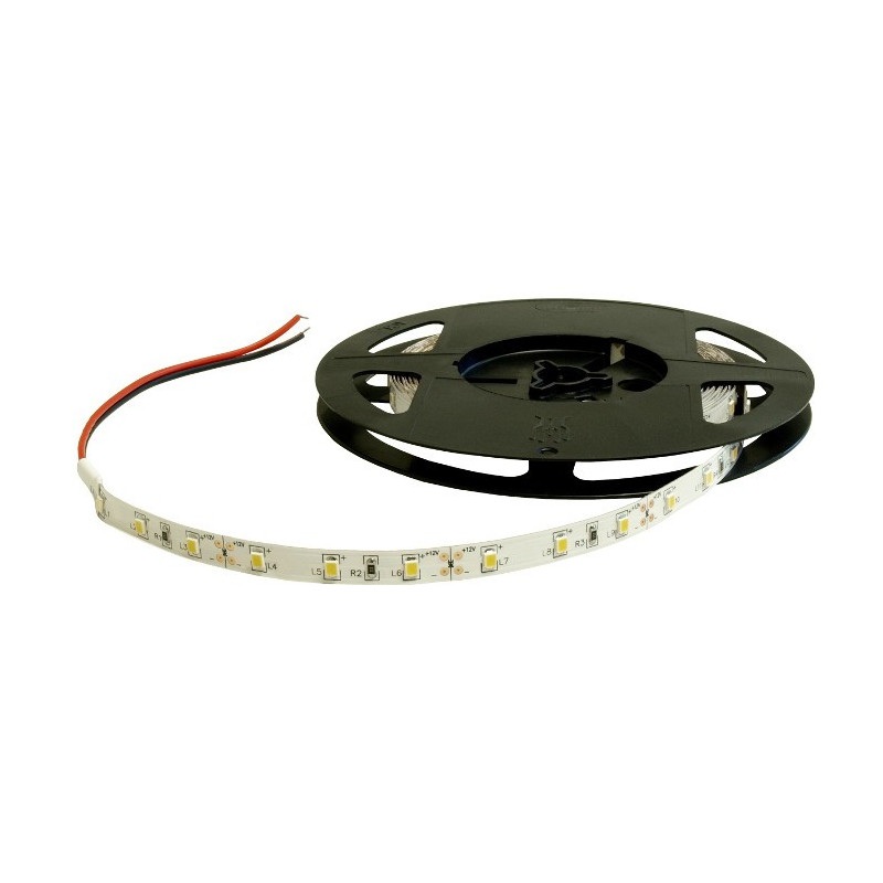 Pasek LED SMD2835 IP20 6W, 60 diod/m, 8mm, biały-zimny - 5m