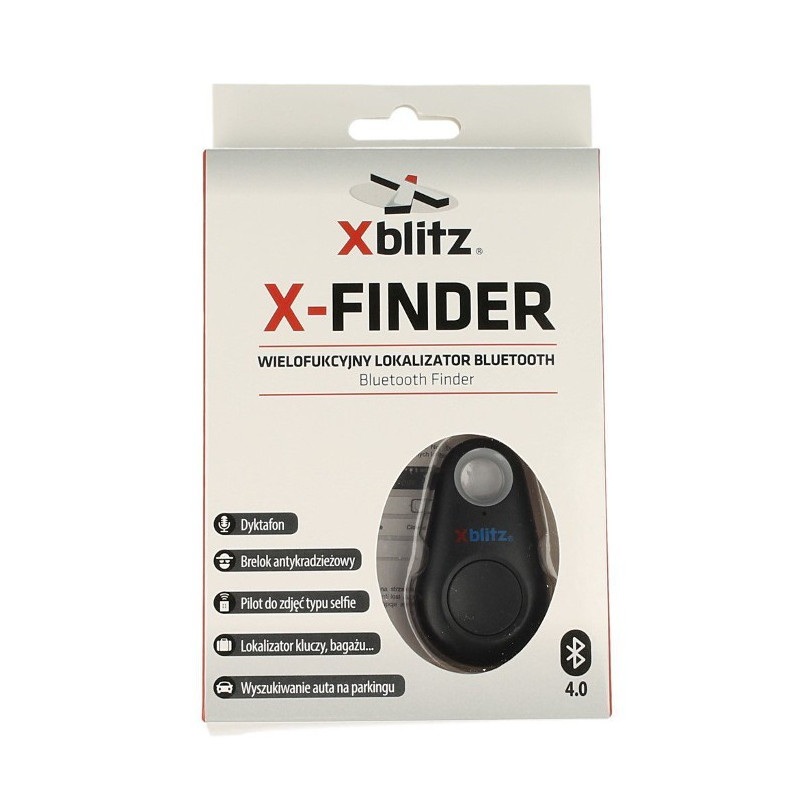 Xblitz X-Finder - lokalizator kluczy Bluetooth 4.0 - czarny