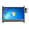 Ekran dotykowy pojemnościowy LCD TFT 7" 1024x600px HDMI + USB dla Raspberry Pi 2/B+ - zdjęcie 7