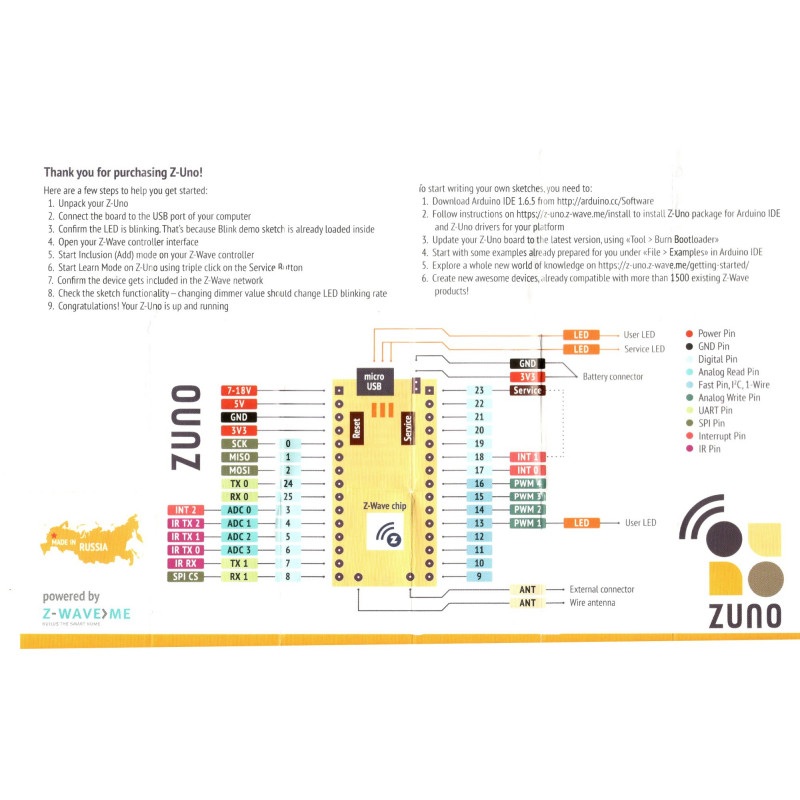 Z-Uno - płytka Z-Wave zgodna z Arduino