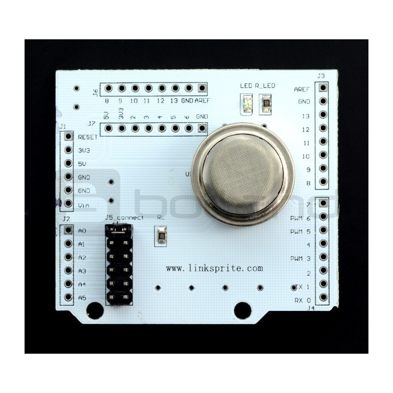 LinkSprite - MQ-2 Smoke Detector Shield - czujnik dymu dla Arduino