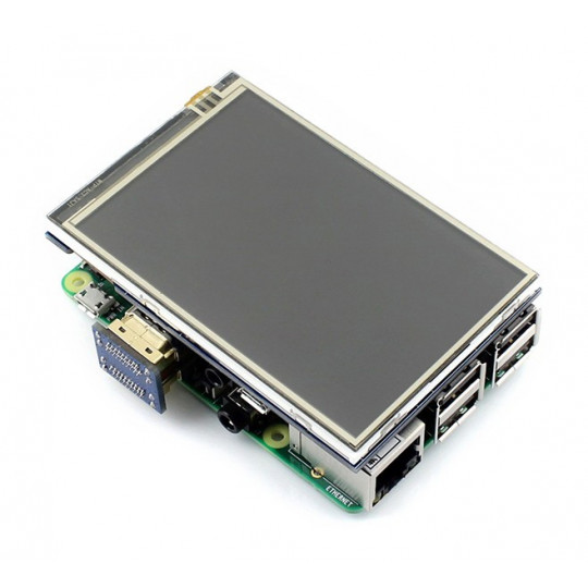 IPS LCD резистивний сенсорний екран 3.5'' 480x320px GPIO для Raspberry Pi - Waveshare 12824