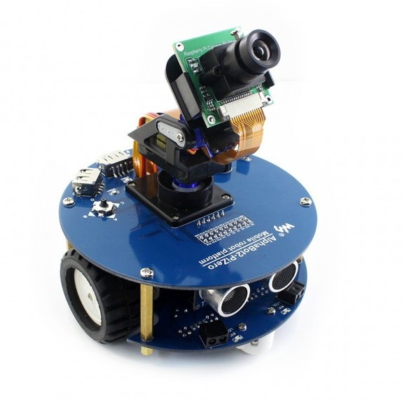 AlphaBot2 - PiZero Acce Pack - 2-kołowa platforma robota z czujnikami i napędem DC oraz kamerą dla Raspberry Pi Zero