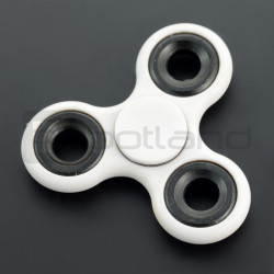 Hand Spinner - zabawka antystresowa - biała