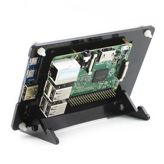 Сенсорний екран - резистивний РК-TFT 5'' 800x480px HDMI + USB для Raspberry Pi + корпус - Waveshare 11018