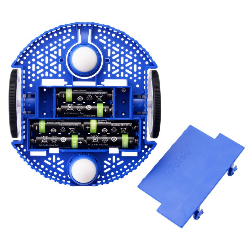 Pololu Romi Chassis Kit - 2-kołowe podwozie robota - niebieskie