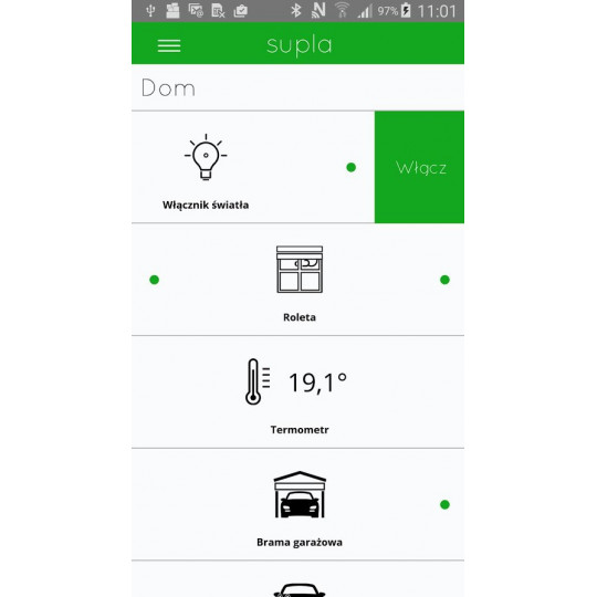 Zamel Supla SRW-01 - контролер ролет 230 В WiFi - додаток для Android / iOS