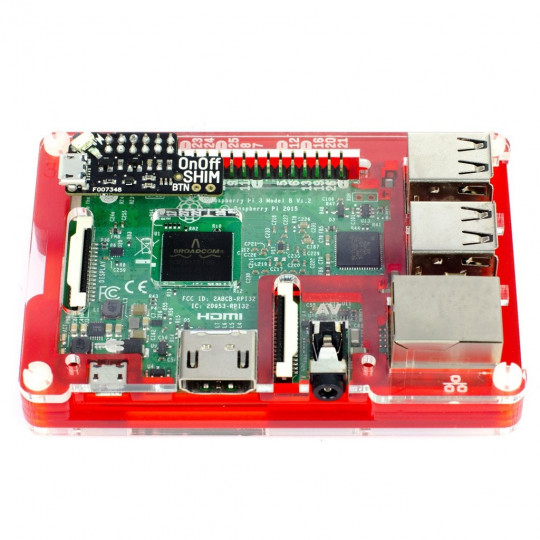 OnOff SHIM - перемикач увімкнення/вимкнення - накладка для Raspberry Pi