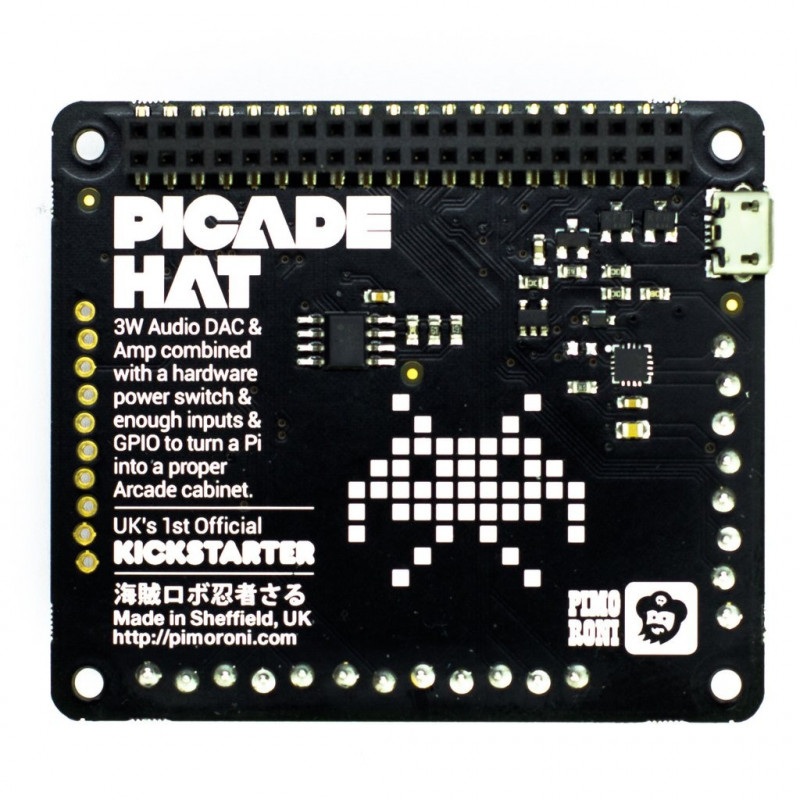 Picade HAT - retro konsola - nakładka dla Raspberry Pi