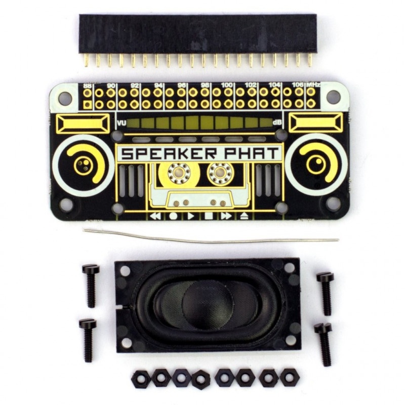 Speaker pHAT - nakładka z głośnikiem i wzmacniaczem dla Raspberry Pi
