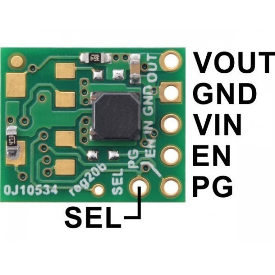 S9V11F3S5C3 - підвищувальний/знижувальний перетворювач - 3.3V 1.5A - з функцією відключення за низької напруги - Pololu 2873