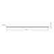 MakeBlock 84050 - pręt T6 L256mm i nakrętka z kołnierzem MakeBlock 84050 - pręt T6 L256mm i nakrętka z kołnierzem