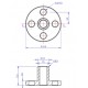 MakeBlock 84050 - pręt T6 L256mm i nakrętka z kołnierzem MakeBlock 84050 - pręt T6 L256mm i nakrętka z kołnierzem