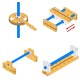 MakeBlock 85406 - wał D8x128mm - typ H MakeBlock 85406 - wał D8x128mm - typ H