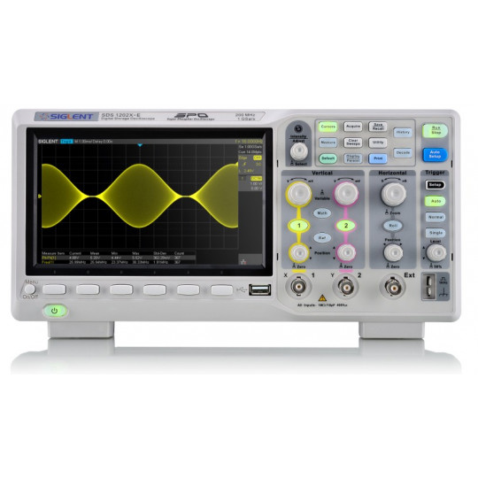 Двухканальный осциллограф Siglent SDS1202X-E 200 МГц