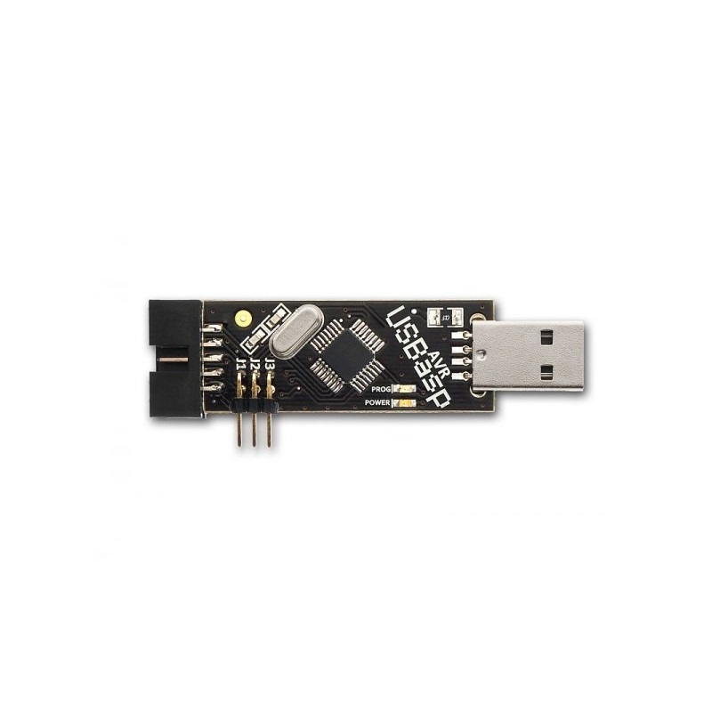Programator AVR zgodny USBasp ISP + taśma IDC - biały