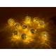 Girlanda LED - lustrzane kulki - 10szt. Girlanda LED - lustrzane kulki - 10szt.