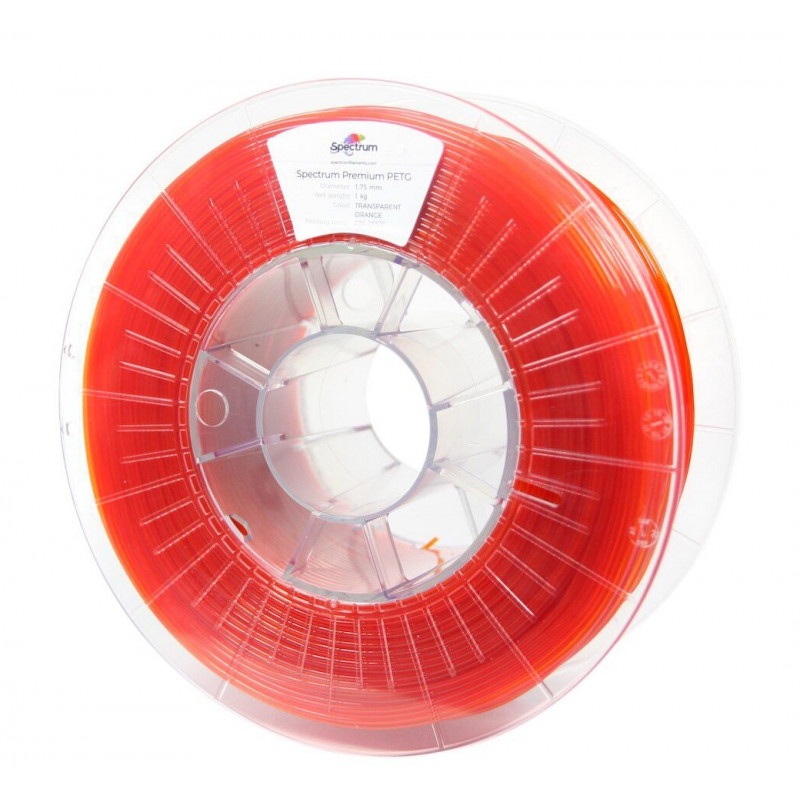 Filament Spectrum PETG 1,75mm 1kg - Transparent Orange