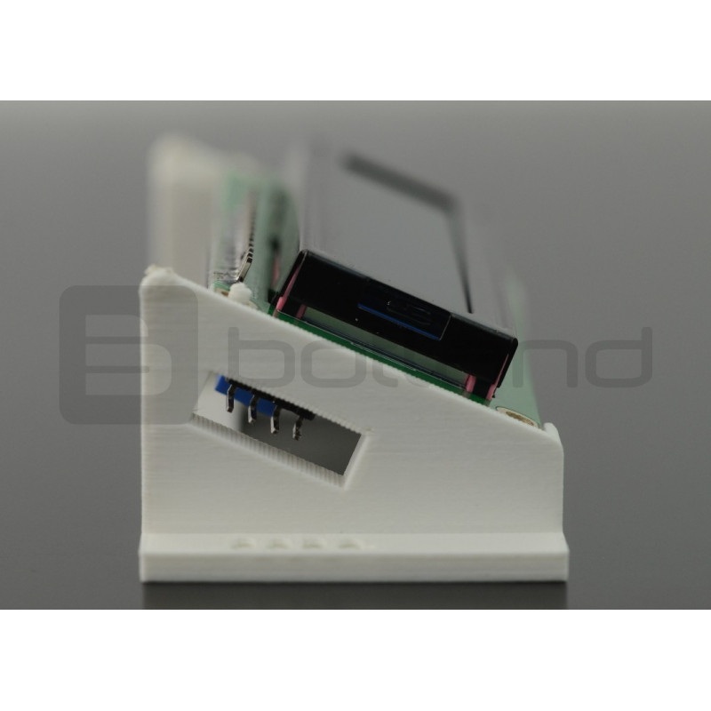 Podstawka na wyświetlacz LCD 2x16 znaków - druk 3D - biała